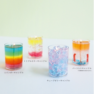 ゼリーキャンドルスターターキット【4種類の作り方レシピ付き】