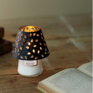 WoodWickジャーSシェードセット【ギフトボックス入り】 ホワイトティー&ジャスミン